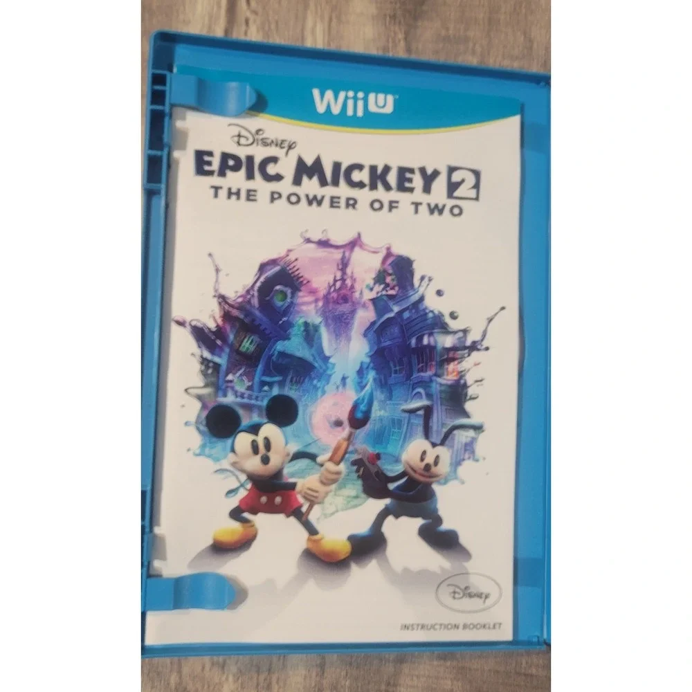 Disney Epic Mickey 2 The Power of Two (Nintendo Wii U, 2012) Complete In Box CIB